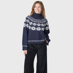 Klitmøller Collective Claire knit - Navy/cream