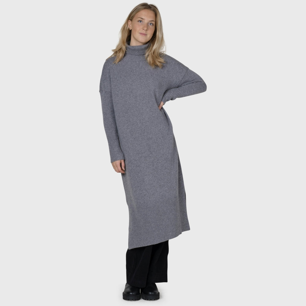 Klitmøller Collective Gro knit dress - Light grey