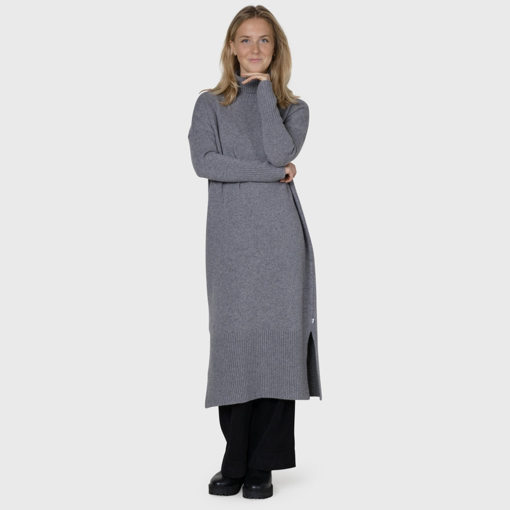 Klitmøller Collective Gro knit dress - Light grey