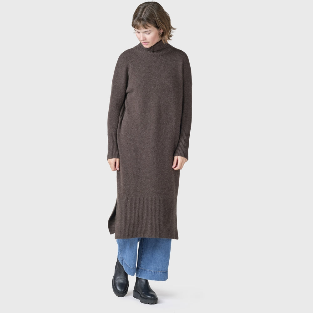 Klitmøller Collective Gro knit dress - Taupe