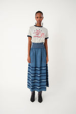 Lollys Laundry AMOND Maxi Skirt - Blue