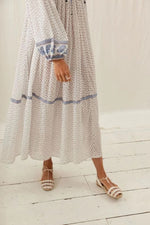 Louise Misha Gypse Dress White Cornflower