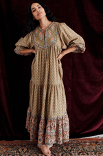 Louise Misha Gypsy Dress Khaki Granada Meadow