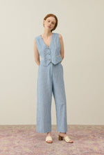 Louise Misha Abuela pants - Blue onda stripes