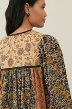 Louise Misha GYPSIA DRESS Honey-Charcoal Poem
