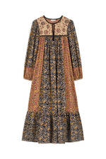 Louise Misha GYPSIA DRESS Honey-Charcoal Poem