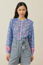 Louise Misha Jane shirt - Blue Capri cove
