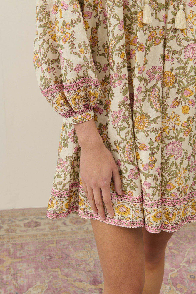Louise Misha Janice dress - Cream mimosa spring