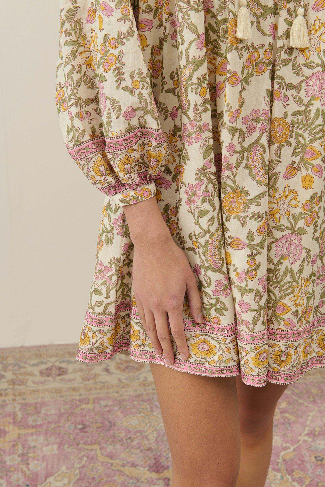 Louise Misha Janice dress - Cream mimosa spring – Peony Rouge