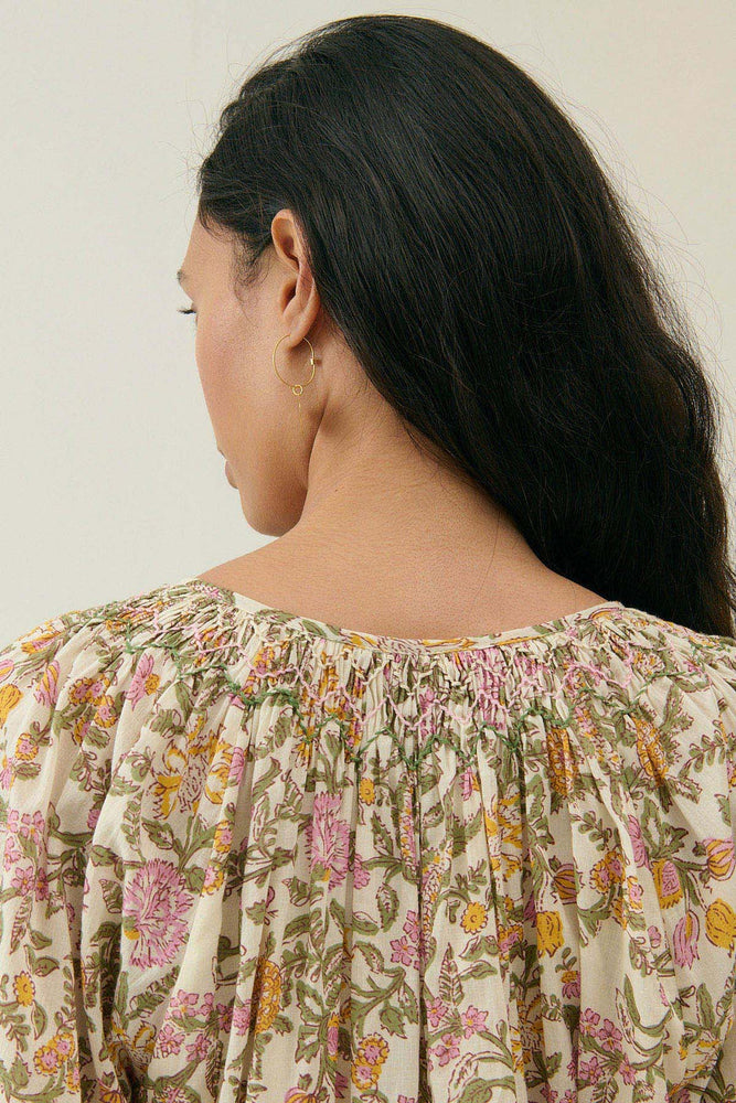 Louise Misha Janice dress - Cream mimosa spring