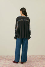 Louise Misha MARIELLA BLOUSE Charcoal