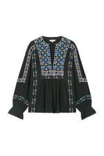 Louise Misha MARIELLA BLOUSE Charcoal