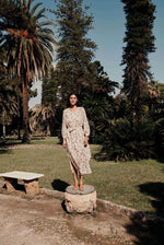 Louise Misha Cilona dress - Cream retro garden