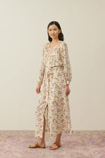 Louise Misha Cilona dress - Cream retro garden