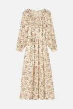 Louise Misha Cilona dress - Cream retro garden