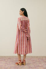 Louise Misha Deepali dress - Cream sunset checks