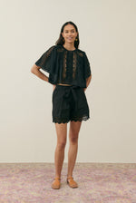 Louise Misha Ingrid blouse - Black