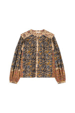 Louise Misha JANE BLOUSE Charcoal Poem