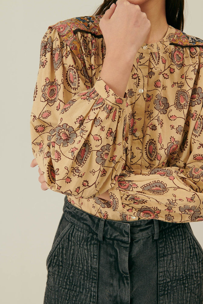 Louise Misha JANIA BLOUSE Cream Poem