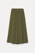 Pomandère Skirt in Cotton Gabardine Khaki