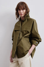 Pomandère Short Trench Coat Khaki