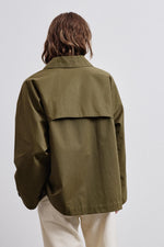 Pomandère Short Trench Coat Khaki