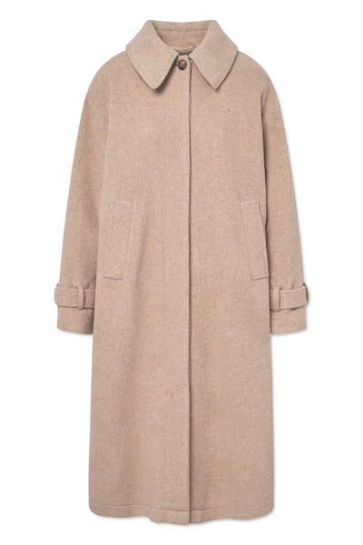 Rue De Tokyo CORELIE HEAVY WOOL COAT Beige Melange