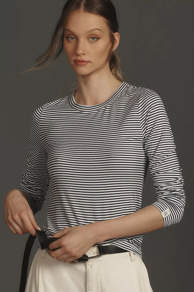 Rag & Bone Luca Striped Tee Black/White