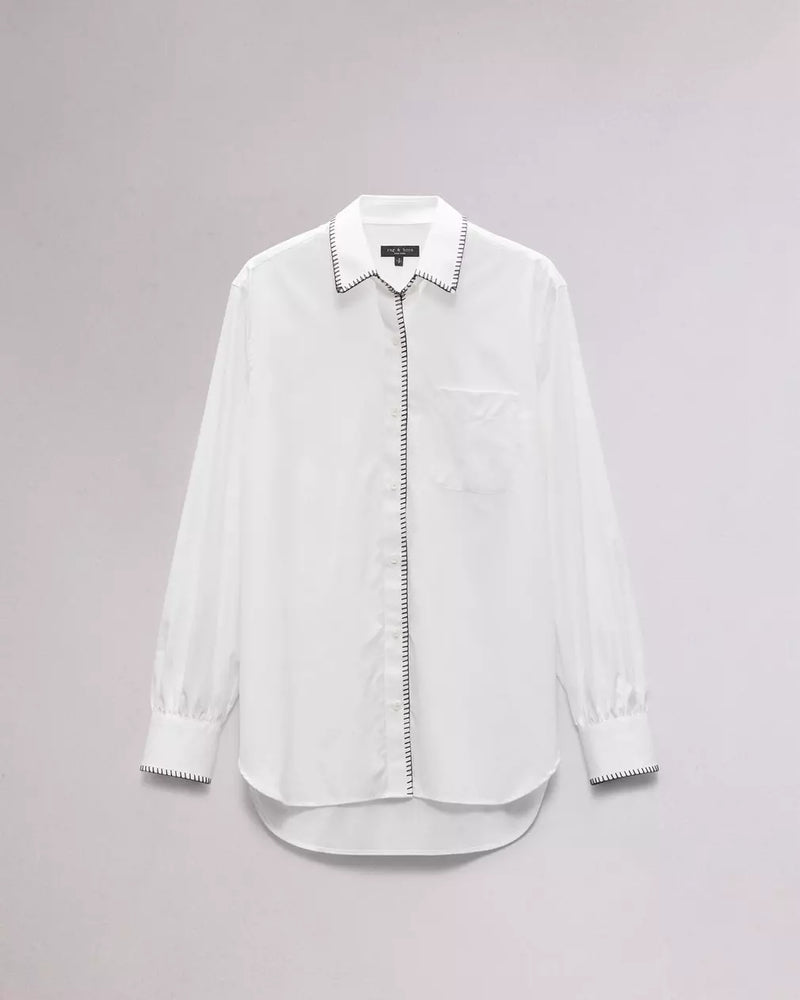 Rag and Bone Maxine Blanket Stitch Shirt