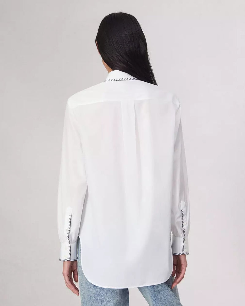 Rag and Bone Maxine Blanket Stitch Shirt