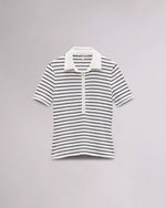 Rag & Bone The Knit Button Top White/Navy