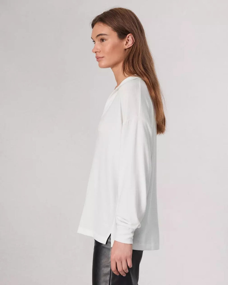 Rag and Bone The Knit Polo White