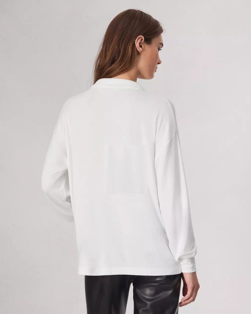 Rag and Bone The Knit Polo White