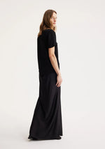 Róhe Long Satin Skirt Noir