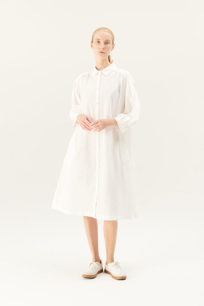 Rue De Tokyo DOUKU Transparent Flower Dress - White