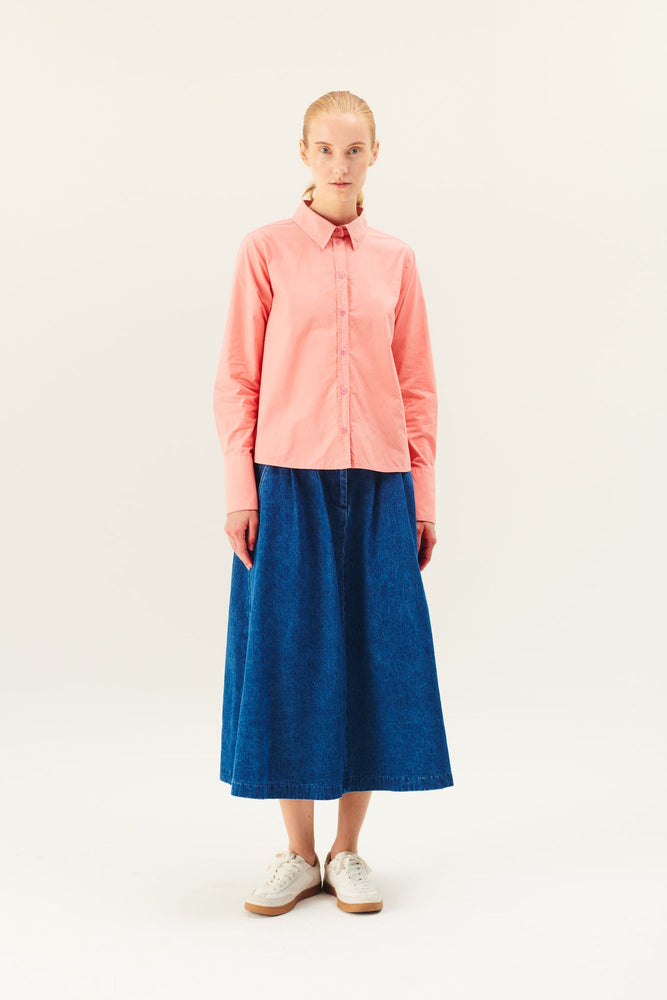 Rue De Tokyo PEN Denim Skirt - Washed Indigo