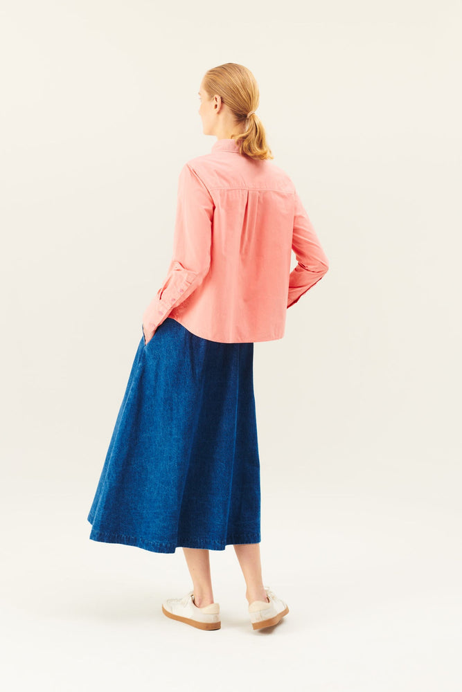 Rue De Tokyo PEN Denim Skirt - Washed Indigo