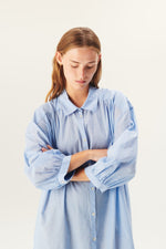 Rue De Tokyo DOUKU Cotton Dress - Light blue