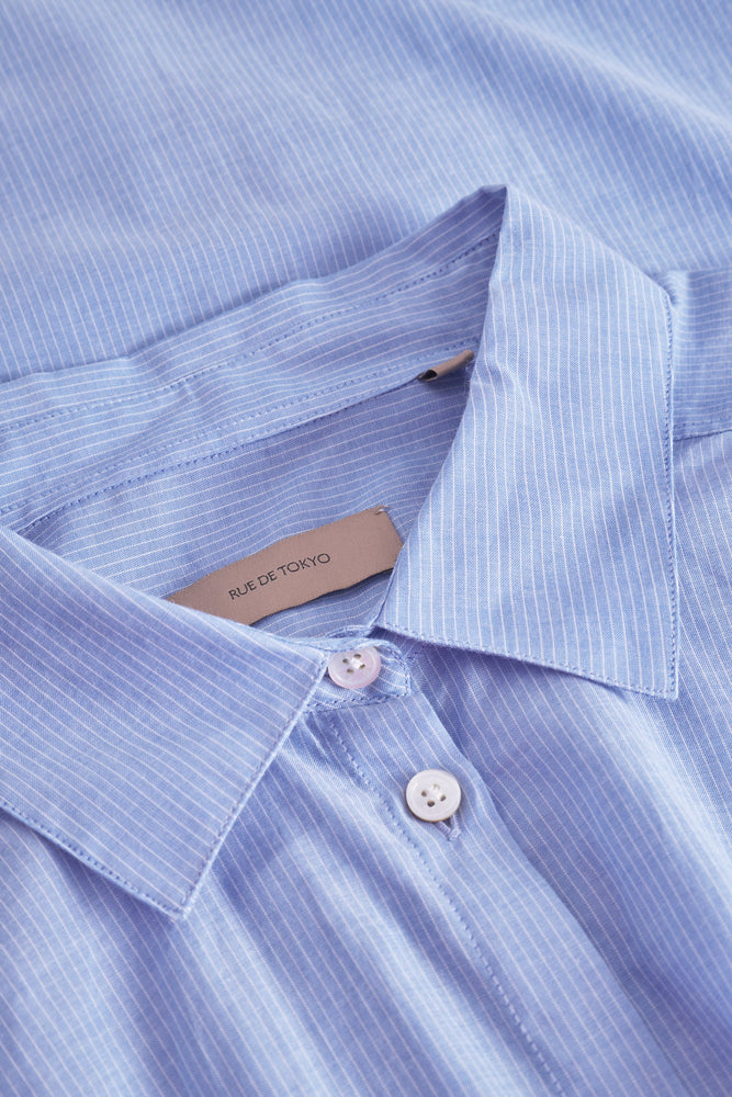 Rue De Tokyo DOUKU Cotton Dress - Light blue