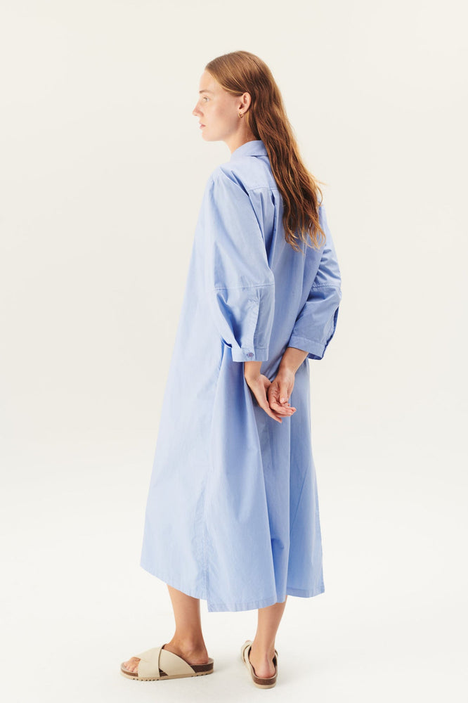 Rue De Tokyo DUNE Poplin Dress - Bel Air Blue