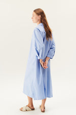 Rue De Tokyo DUNE Poplin Dress - Bel Air Blue