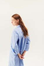 Rue De Tokyo DUNE Poplin Dress - Bel Air Blue