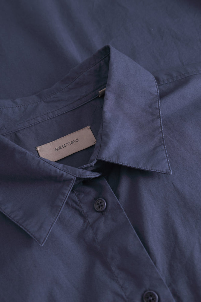 Rue De Tokyo DUNE Poplin Dress - Dark Navy