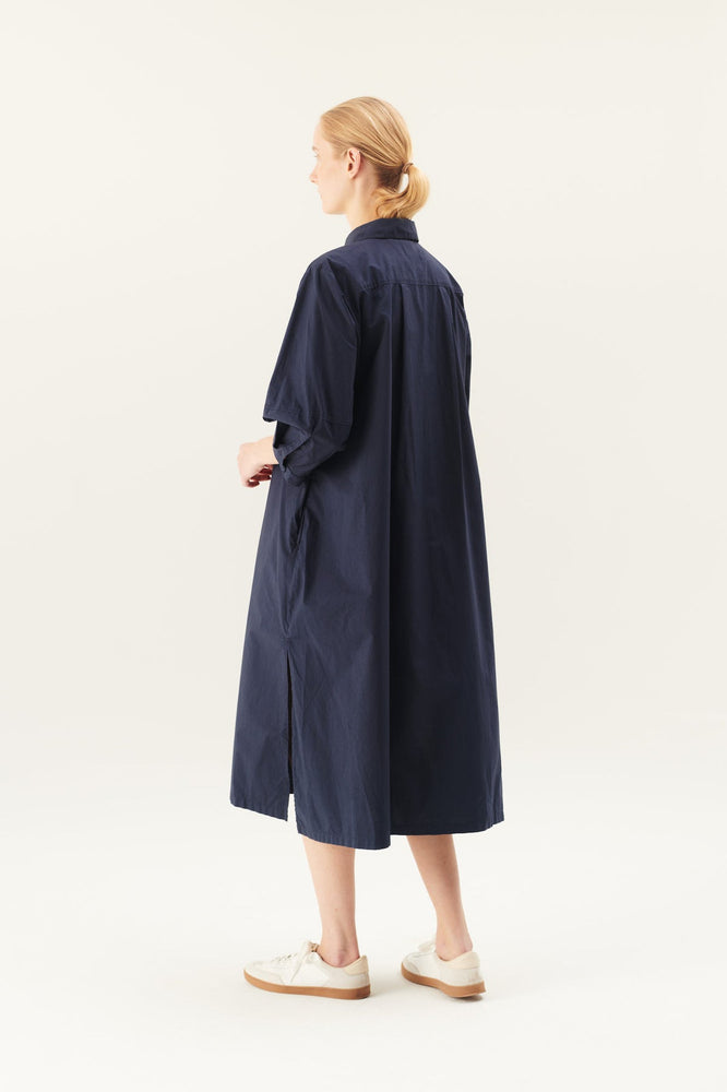 Rue De Tokyo DUNE Poplin Dress - Dark Navy