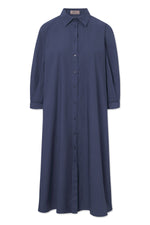Rue De Tokyo DUNE Poplin Dress - Dark Navy