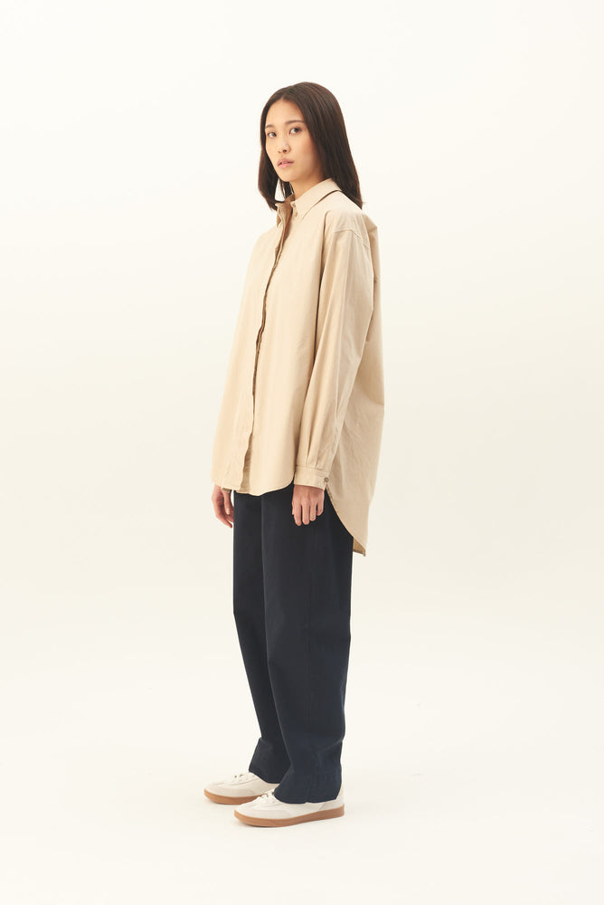 Rue De Tokyo SHELBY Poplin Shirt - Beige