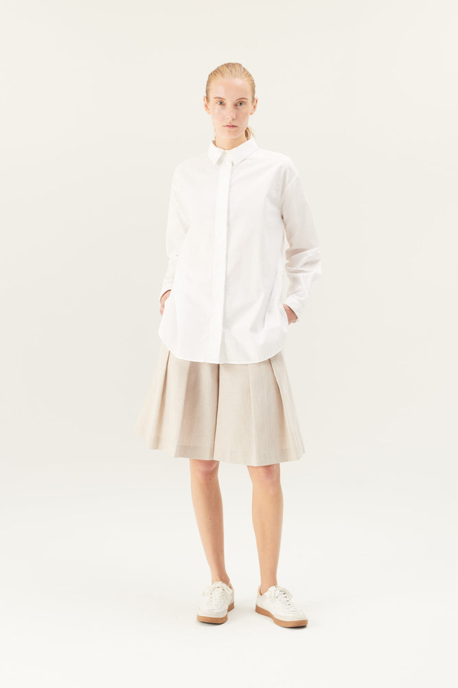Rue De Tokyo SHELBY Poplin Shirt - White