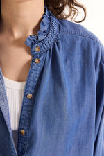 Sacre Coeur Soline Blouse Indigo Blue
