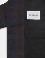 Aiayu Mason jacket check mix navy