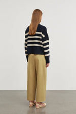 Skall Studio Campa jumper Navy/White sand stripe